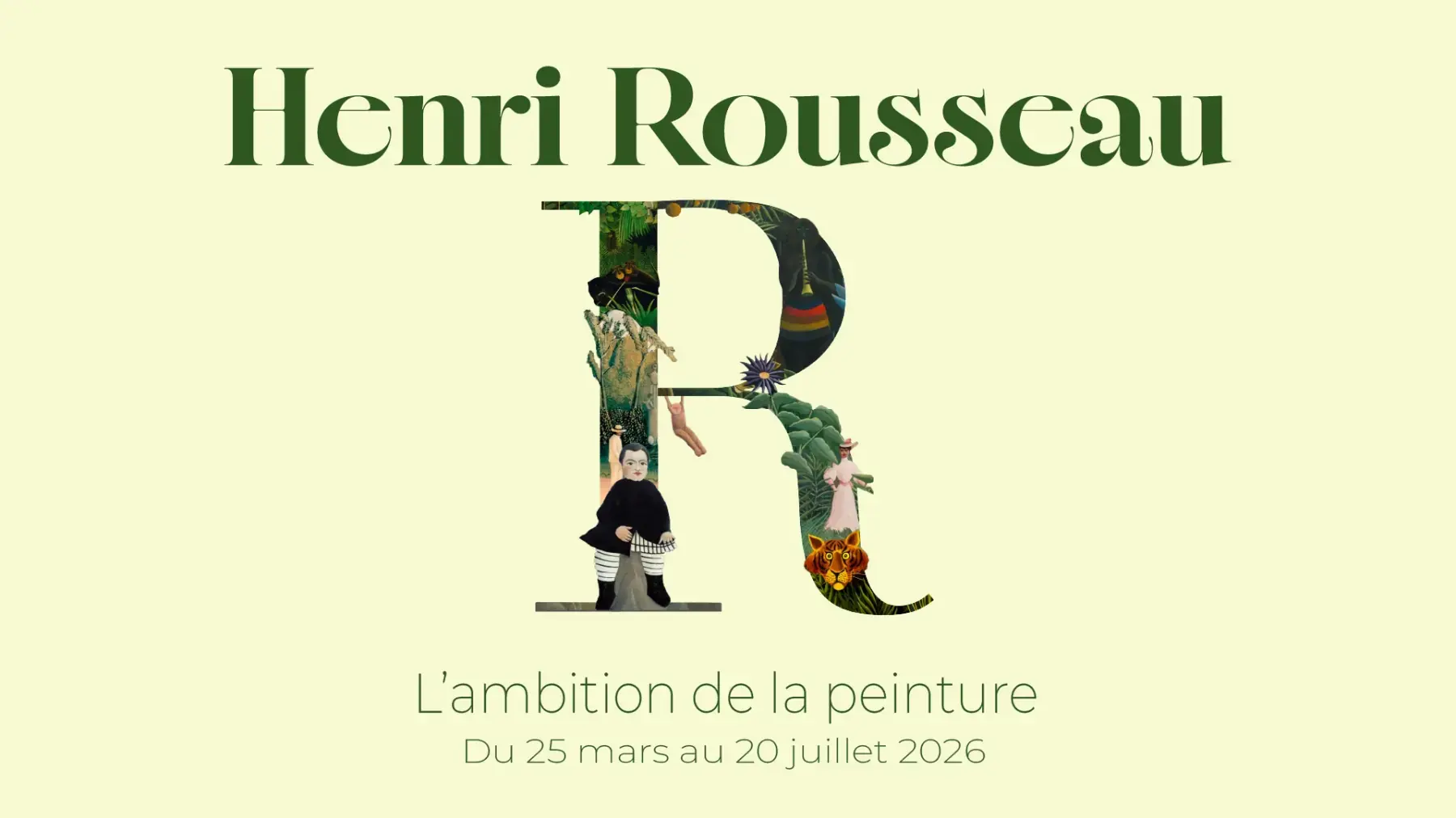 Identité graphique de l'exposition Henri Rousseau